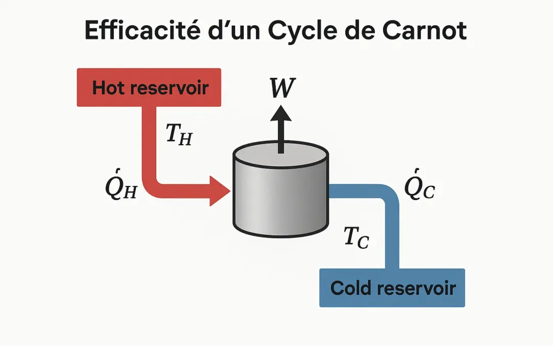 Calcul de l’Efficacité d’un Cycle de Carnot