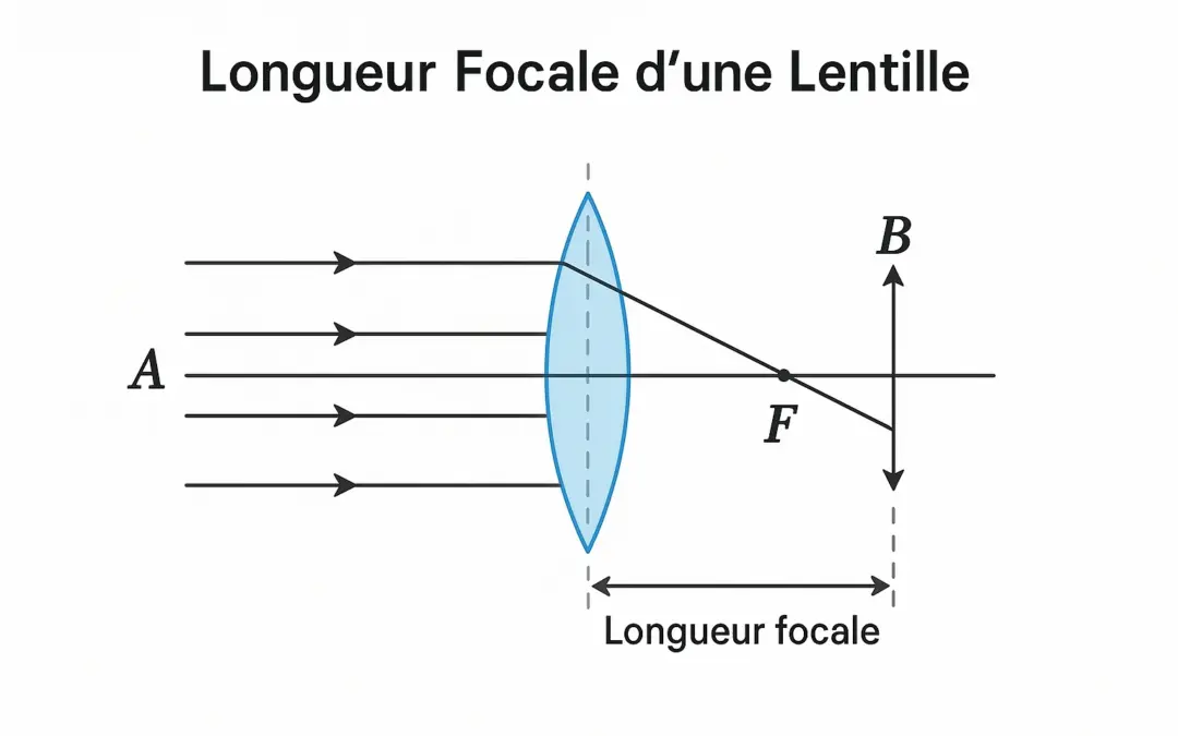 Calcul de la longueur focale d’une lentille