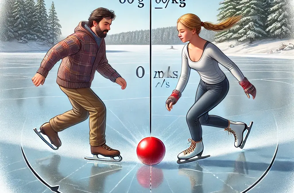 Étude d’une Collision Élastique sur Glace