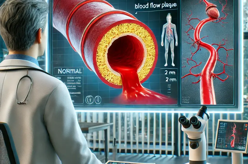 Dynamique des fluides dans une artère rétrécie