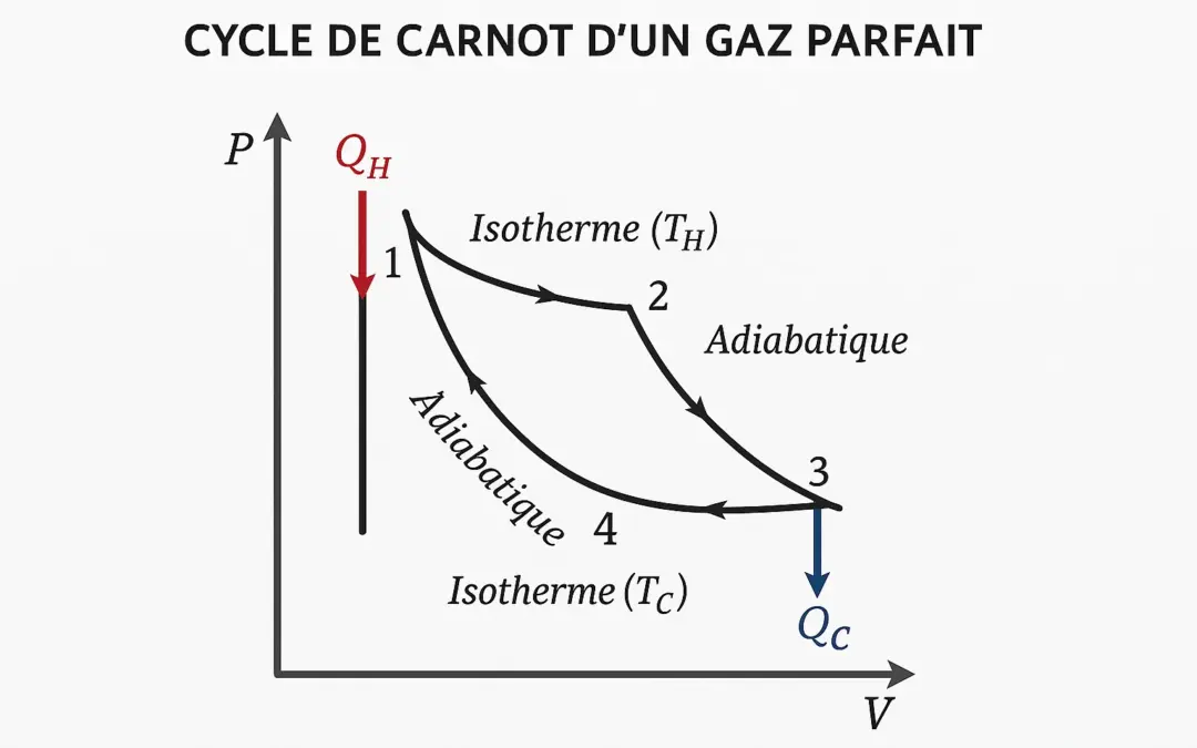 Étude du Cycle de Carnot d’un Gaz Parfait