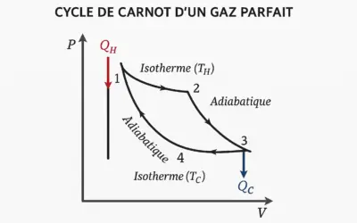 Étude du Cycle de Carnot d’un Gaz Parfait