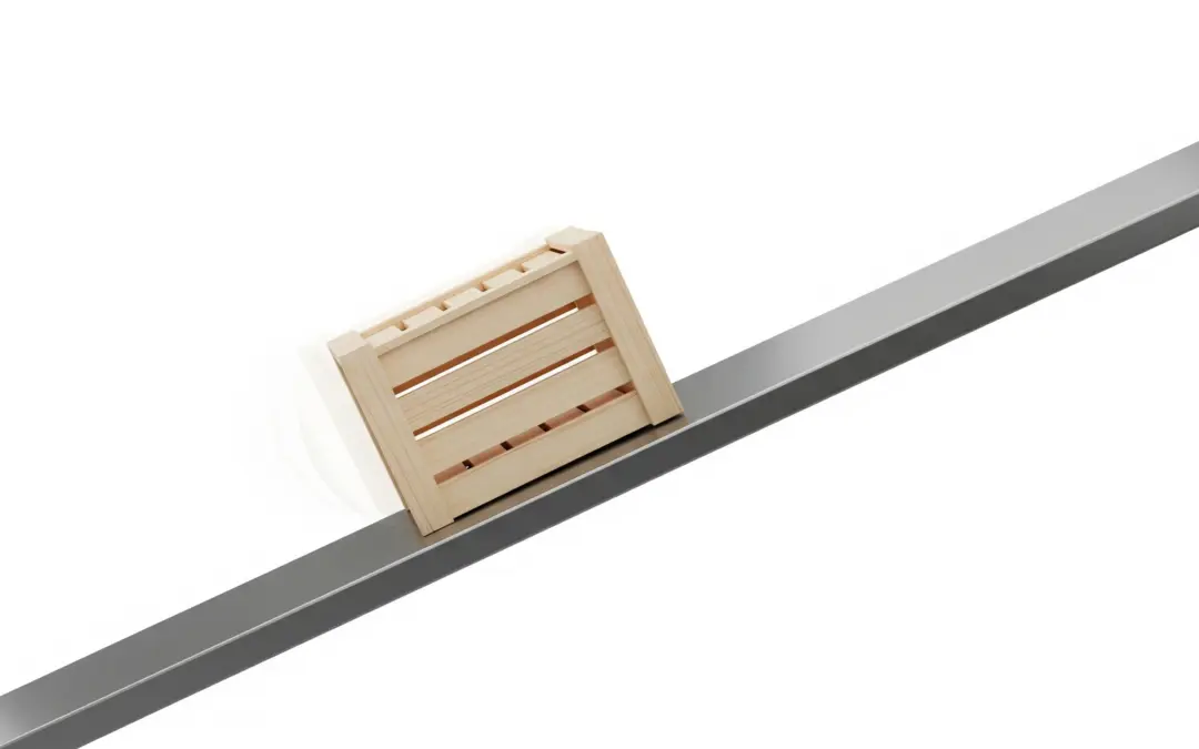 Mouvement d’une caisse sur un plan incliné