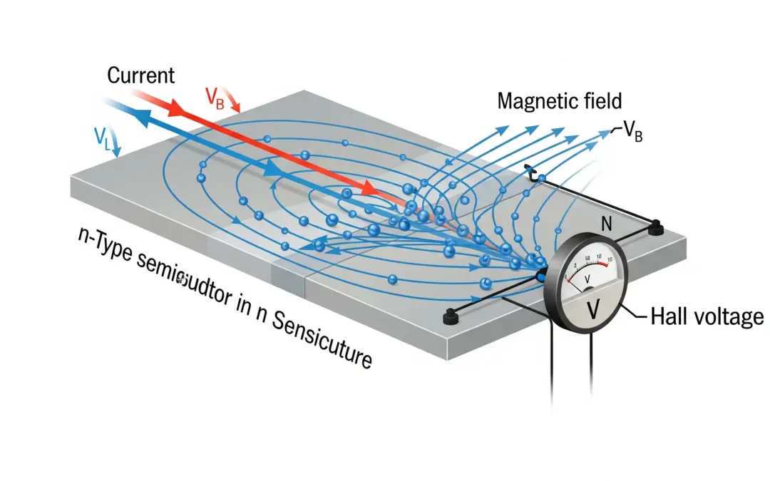 Tension de Hall dans un Semi-conducteur