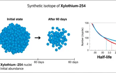 Calcul de la Demi-Vie du Xylothium-254