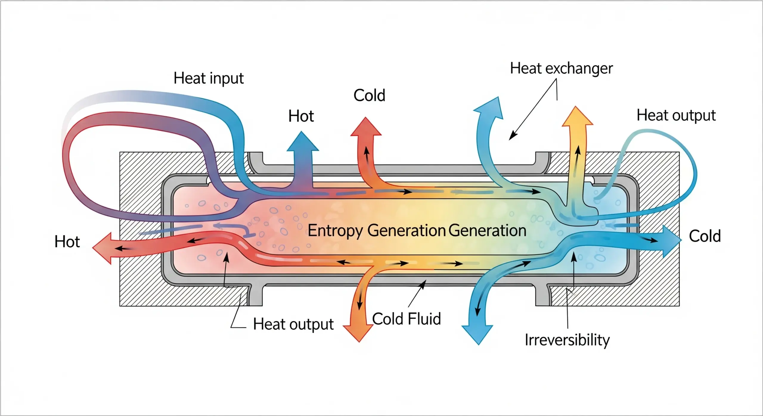 Irréversibilité dans un Échangeur Thermique