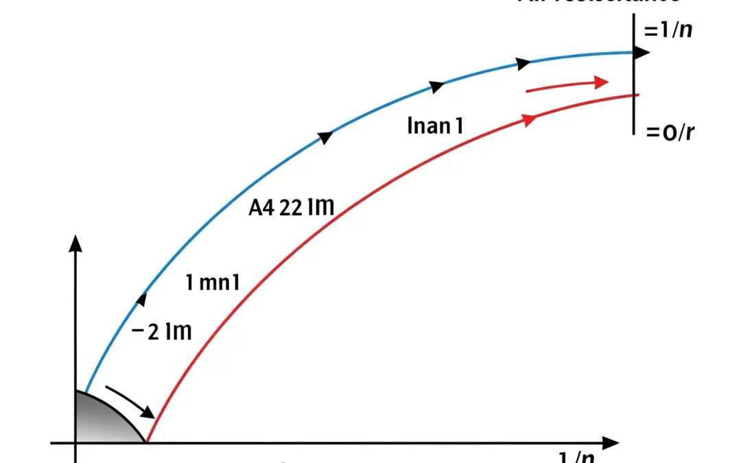 Mouvement d&rsquo;un projectile avec résistance de l&rsquo;air
